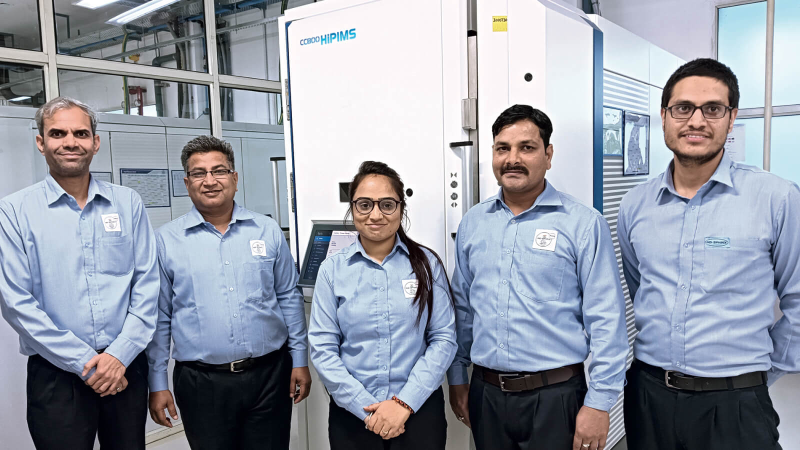 The IND-SPHINX/AXIS team (from left): Neeraj Kumar, Chattar Pal, Manu Chauhan, Manohar Lal and Amit Kumar