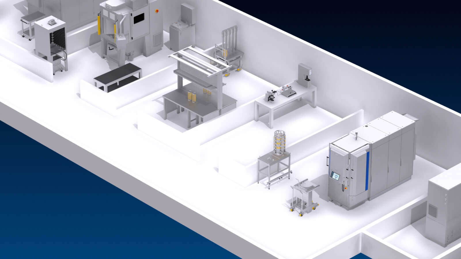 3D mapping of a complete coating process