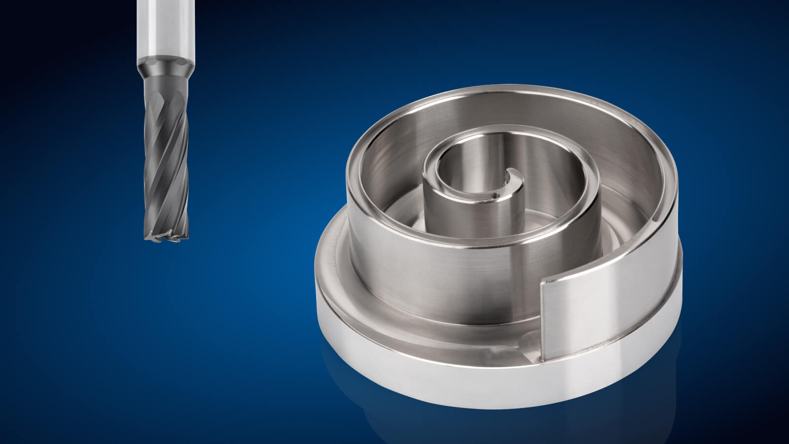 Precise machining of scroll compressors made of aluminum alloys with high silicon content using CCDia® coating