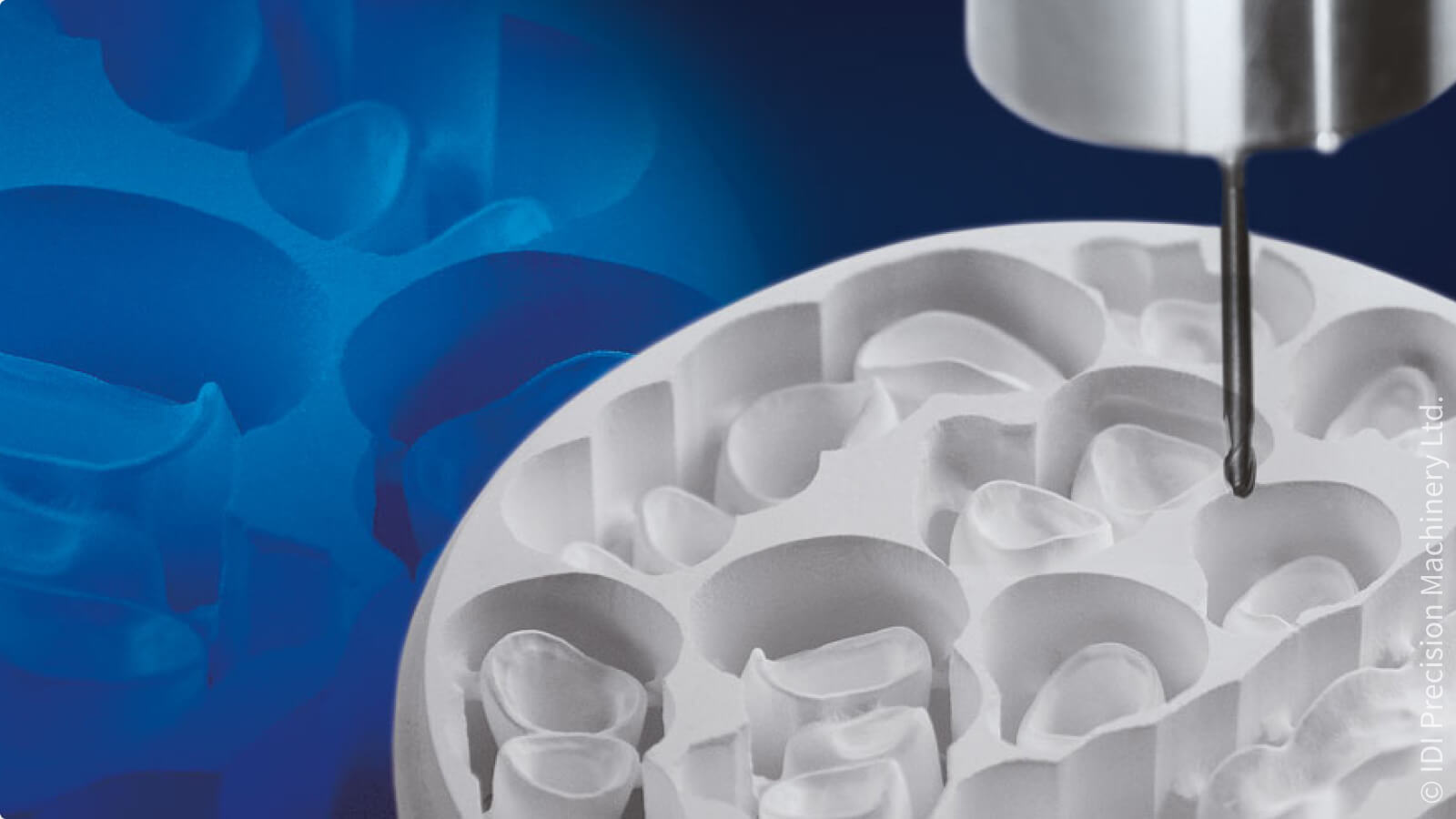 Micro-tool for milling zirconium oxide blanks for dental implants with diamond coating
